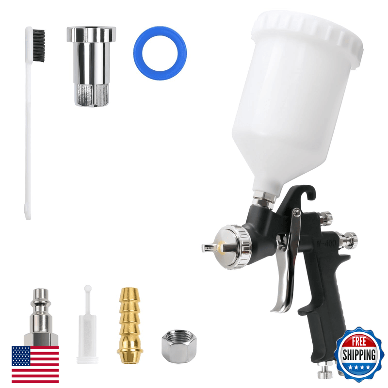 Pntgreen Hvlp Air Spray Gun 1.3/1.5/1.7Mm Nozzles Paint Guns For House Painting - Image 1