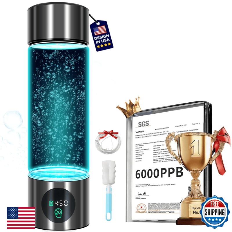 Clcepore 5.0 Upgraded Hydrogen Water Bottle - Hydrogen Concentration Up To 6000 - Image 1