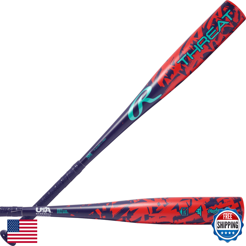 Rawlings 2026 Threat Baseball Bat Usa 2 5/8 Barrel 27 -12 R00715095 - Image 1