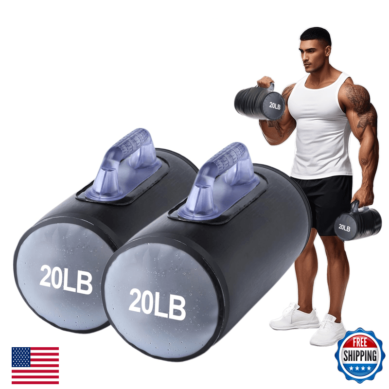 Deiris Water Dumbbells Water Filled Training Dumbbells Travel Weights Set - Image 1