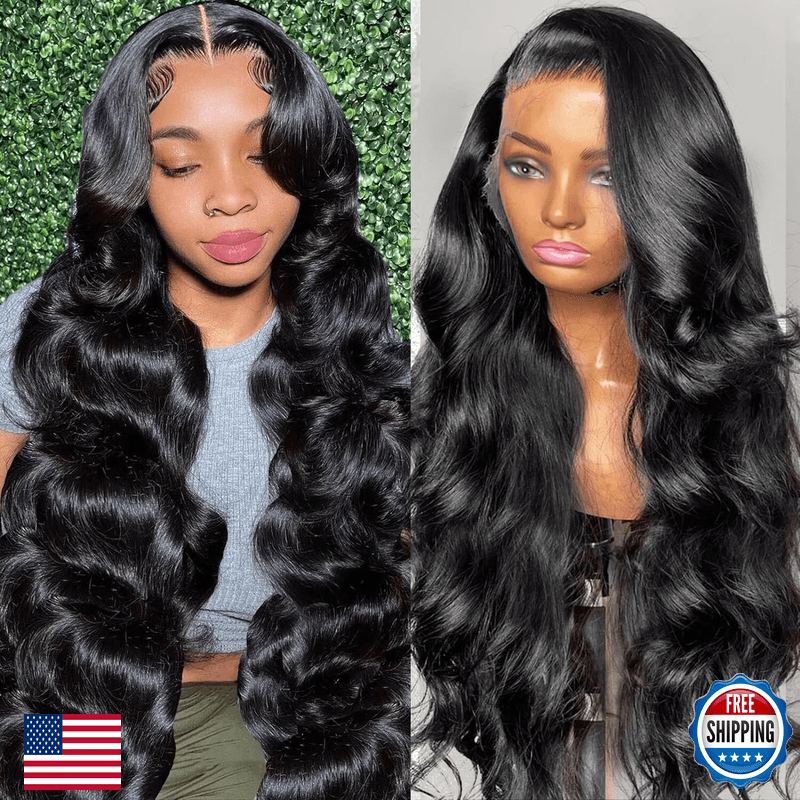 Padise 28Inch 13X6 Body Wave Lace Front Wigs Human Hair Pre Plucked Baby Hair - Image 1