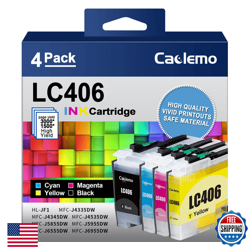 Caclemo Lc406 Ink Cartridges For Brother Printer For Brother Lc406 Ink - Image 1