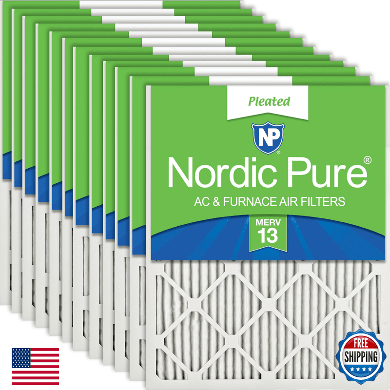 Nordic Pure 15X20X1 Actual Size 14 1/2 X 19 1/2 X 3/4 Pleated Merv 13 Air - Image 1