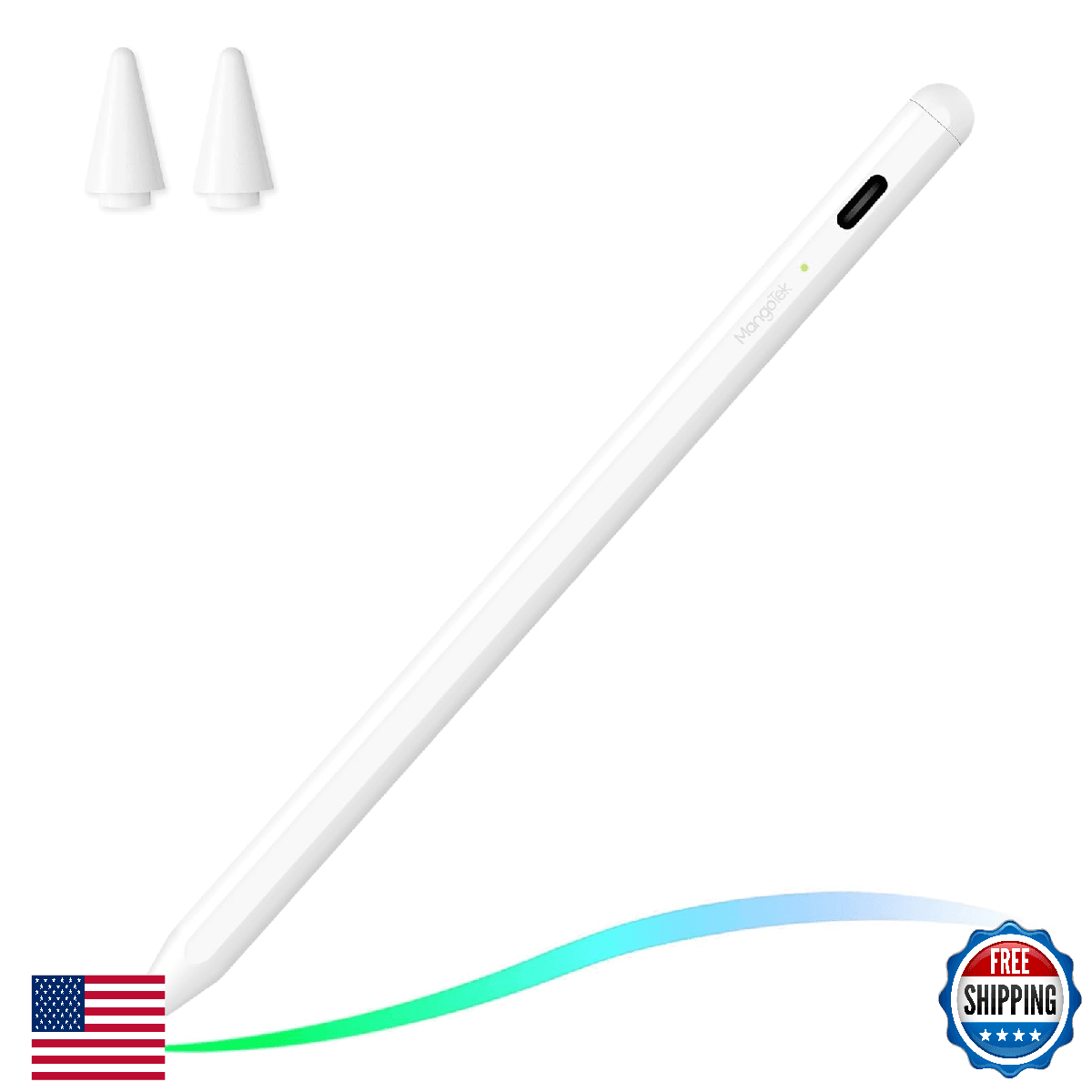 Stylus Pen for iPad 2018-2023, USB C Pencil with Palm Rejection & Tilt Sensitivi - Image 1