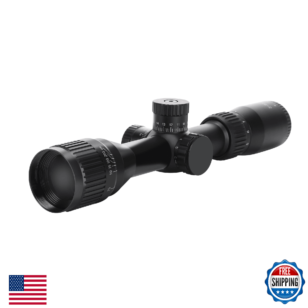 3-9x32 Rifle Scope Hunting Optics w/ Red/Green Illuminated Reticle - Image 1