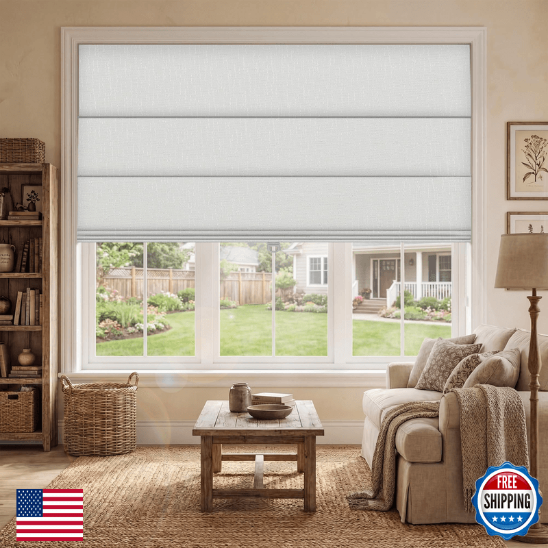 Berissa Cordless Roman Shades For Indoor Windows Blackoutpull Down Linen Fabric - Image 1