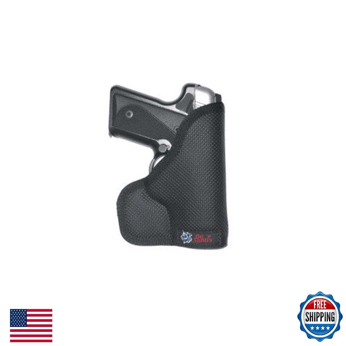 DeSantis Nemesis Diamondback DB9 Ambidextrous Black Pocket Holster - Image 1