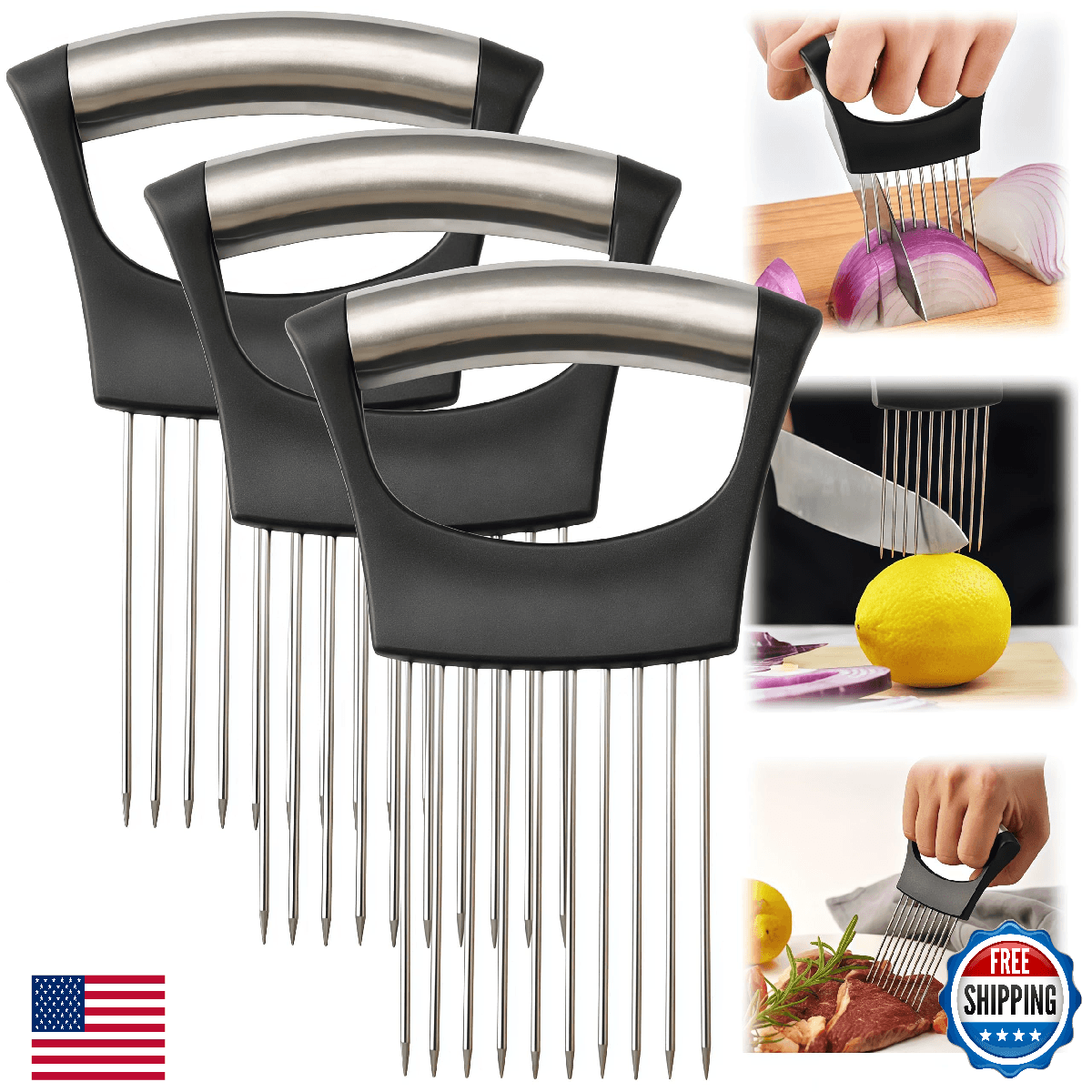 2025 Upgraded Onion Slicer Onion Holder Chopper for Slicing Chopper Slicer Assis - Image 1