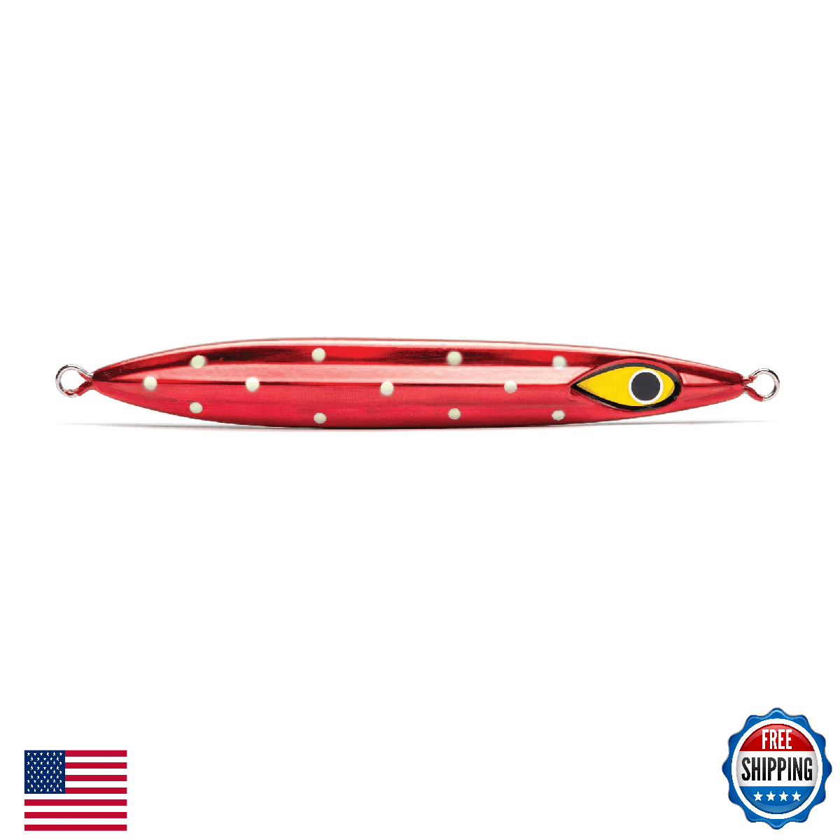 Mustad Rip Roller Slow Fall Jig Lumo Polkadot 300g/11oz MJIG04-LPK-300-1 - Image 1
