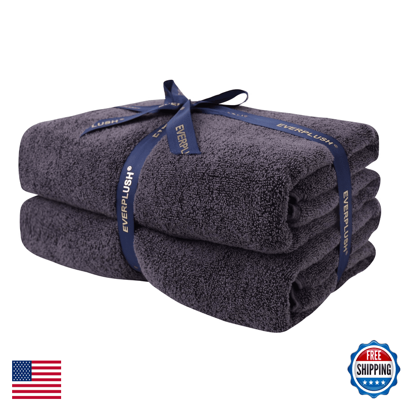 Everplush Country Terry Series Luxury Bath Towels 30X56In - 2 Pk Highly - Image 1