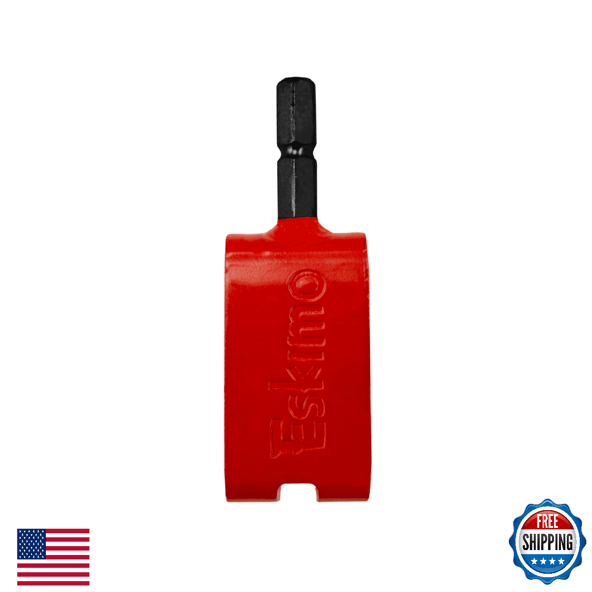 Eskimo 43416 Ice Anchor Install Adapter for Shelters - Red - Image 1