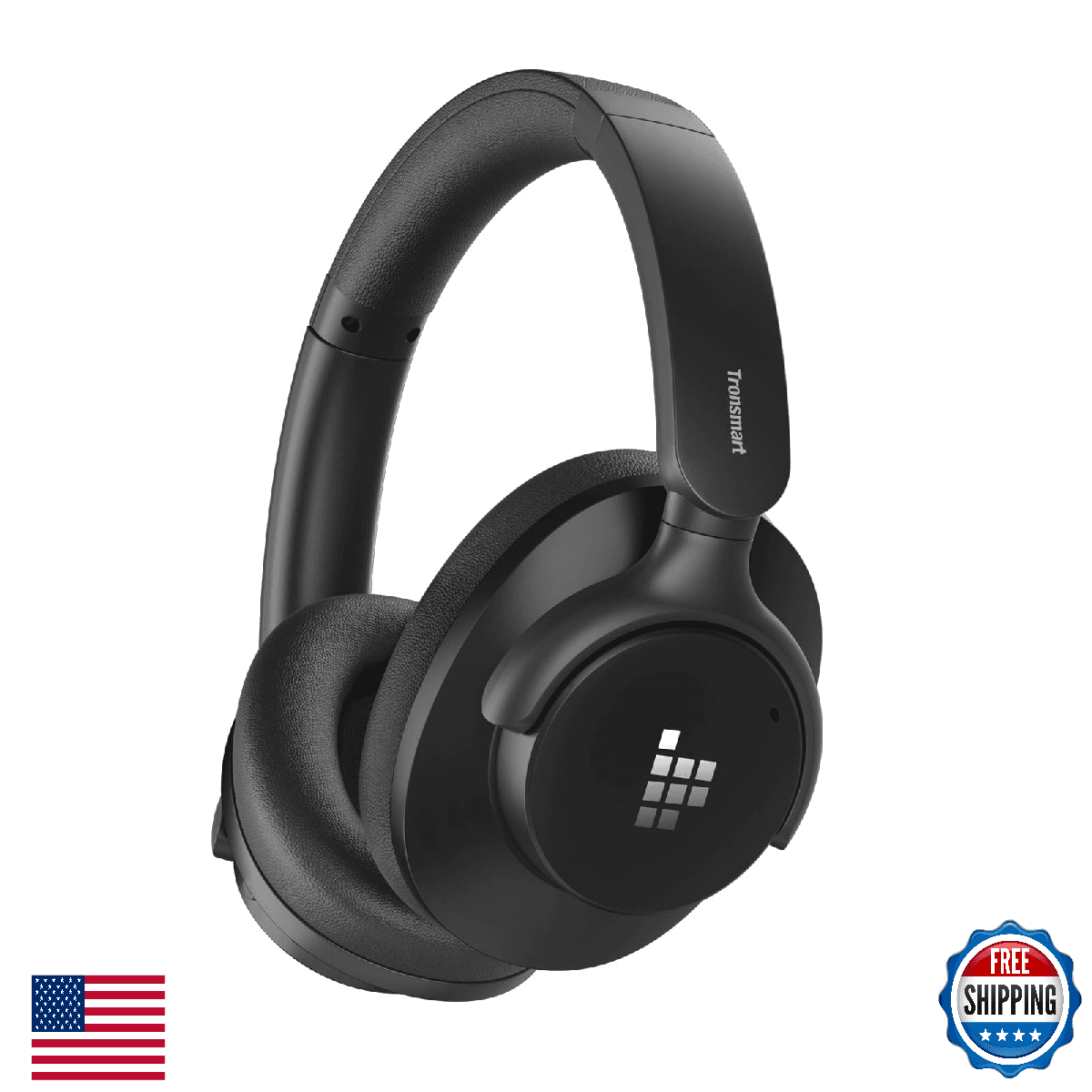 Tronsmart Q20S Hybrid Active Noise Cancelling Headphones, Wireless Over Ear Head - Image 1