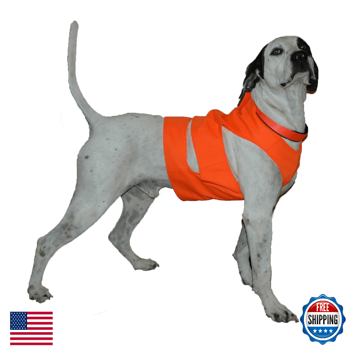 Mud River Dog Chest Protector, Medium, Orange - Protects from Cuts & Scratches - Image 1