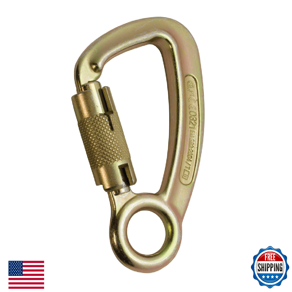 Fusion Climb Liberty Auto-Locking 45KN Steel Carabiner Climbing Rappelling - Image 1