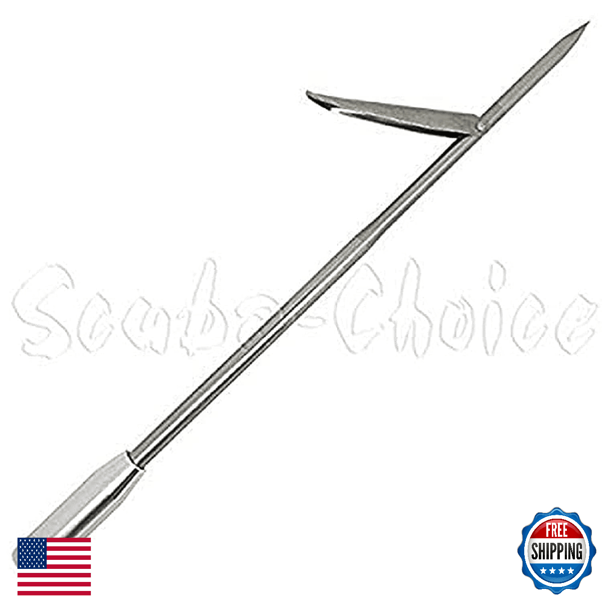Scuba Choice 12" Stainless Steel Pole Spear Tip 8mm Female Barb Spearfishing - Image 1