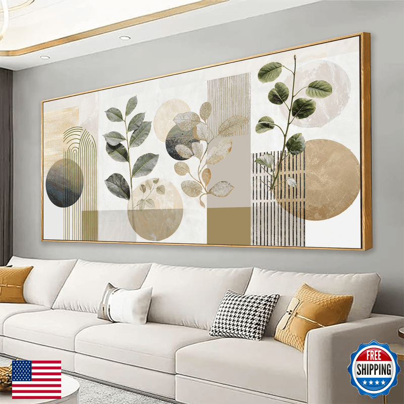 Taijxagsg Large Boho Green Wall Art For Living Room Prints Green Botanical Boho - Image 1