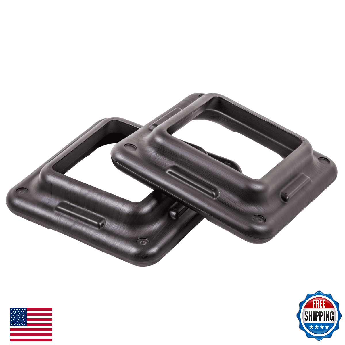 The Step Original Health Club Aerobic Step Risers Black USA-Made - Image 1