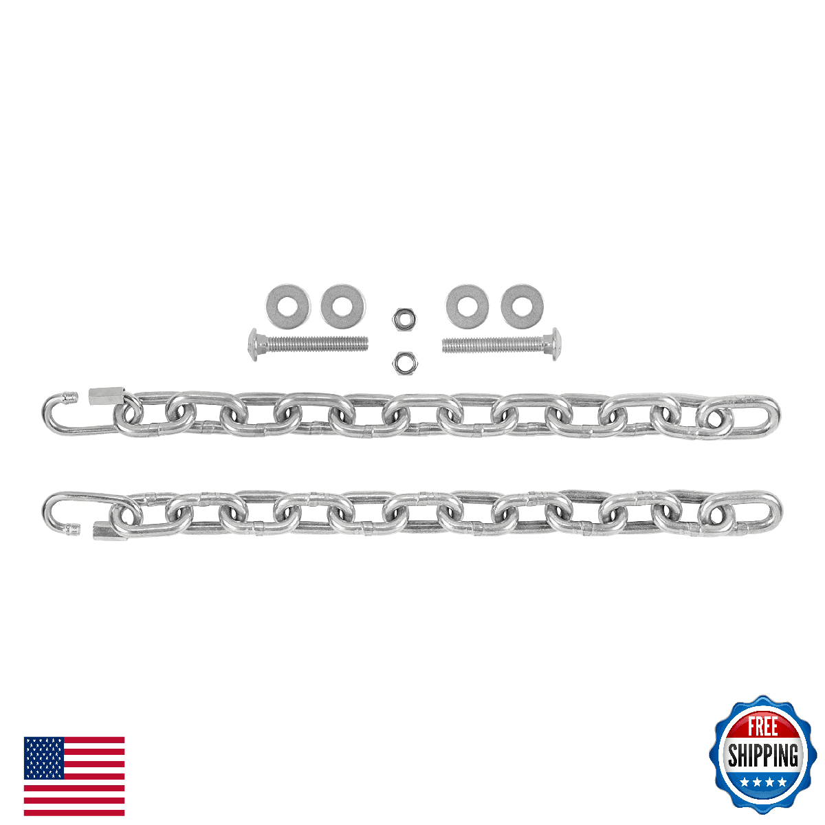Allen Company EZ Aim Gong Target Chain Kit, 7" Chains, Hardware, 2.6 lbs. - Image 1