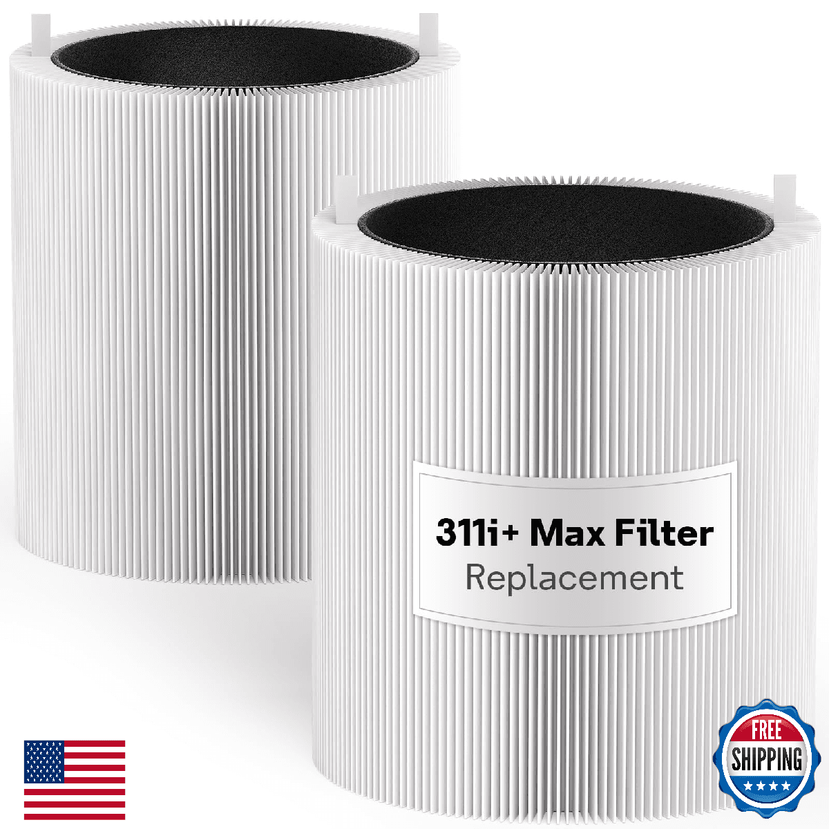 Leemone 2-Pack Filter for Blue Pure 311i+ Max Air Purifier, H13 HEPA Carbon - Image 1