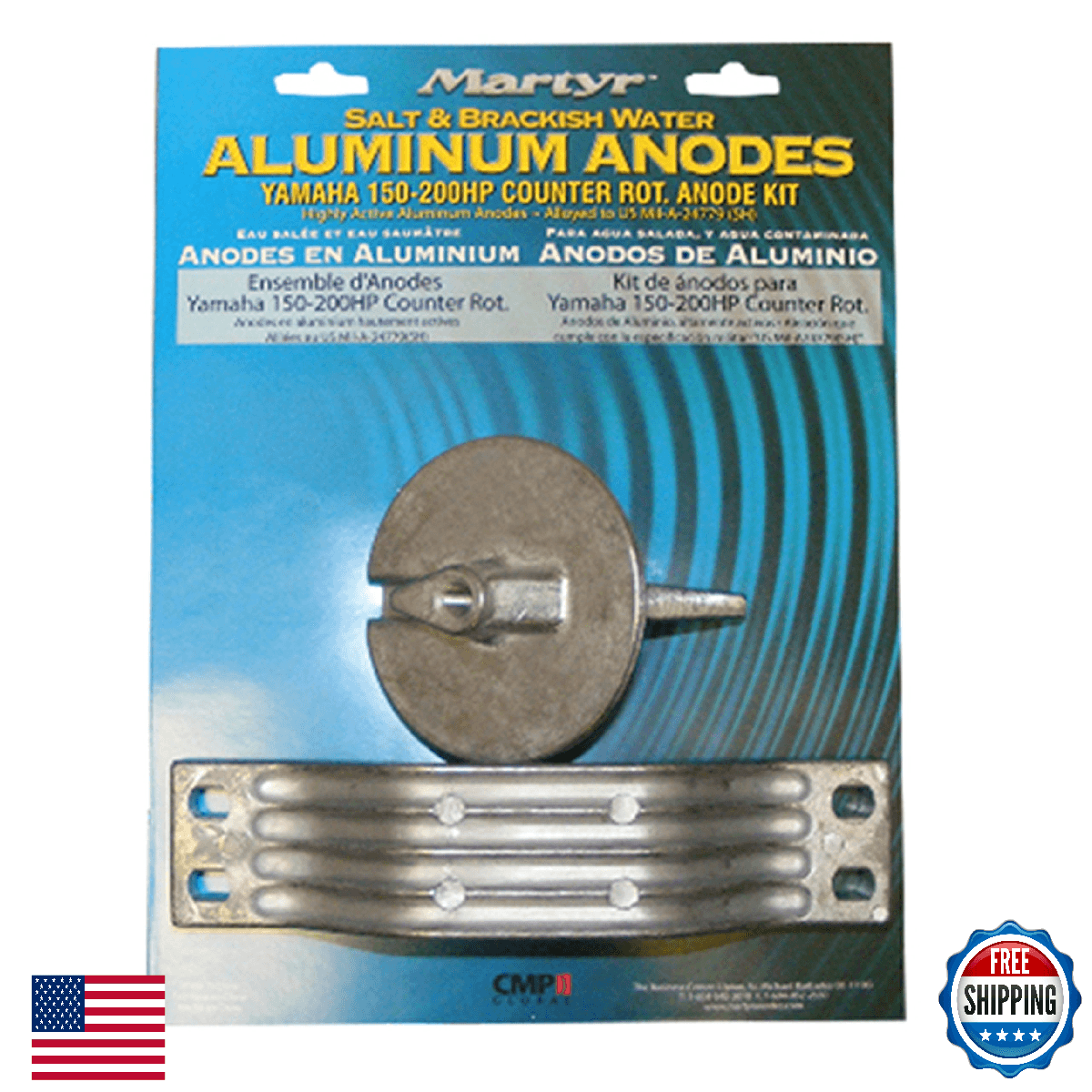 CMP GROUP Martyr CMY150KITA Aluminum Anode Kit for Yamaha Outboard - Image 1