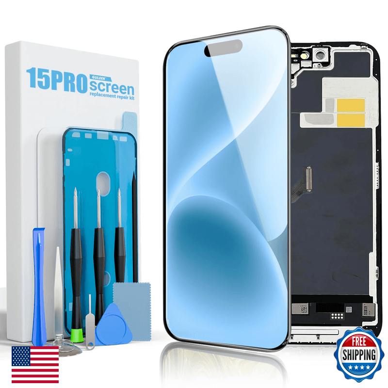 Guleek Screen Replacement For Iphone 15 Pro 6.1 Inch Full Hd Lcd And Touch - Image 1