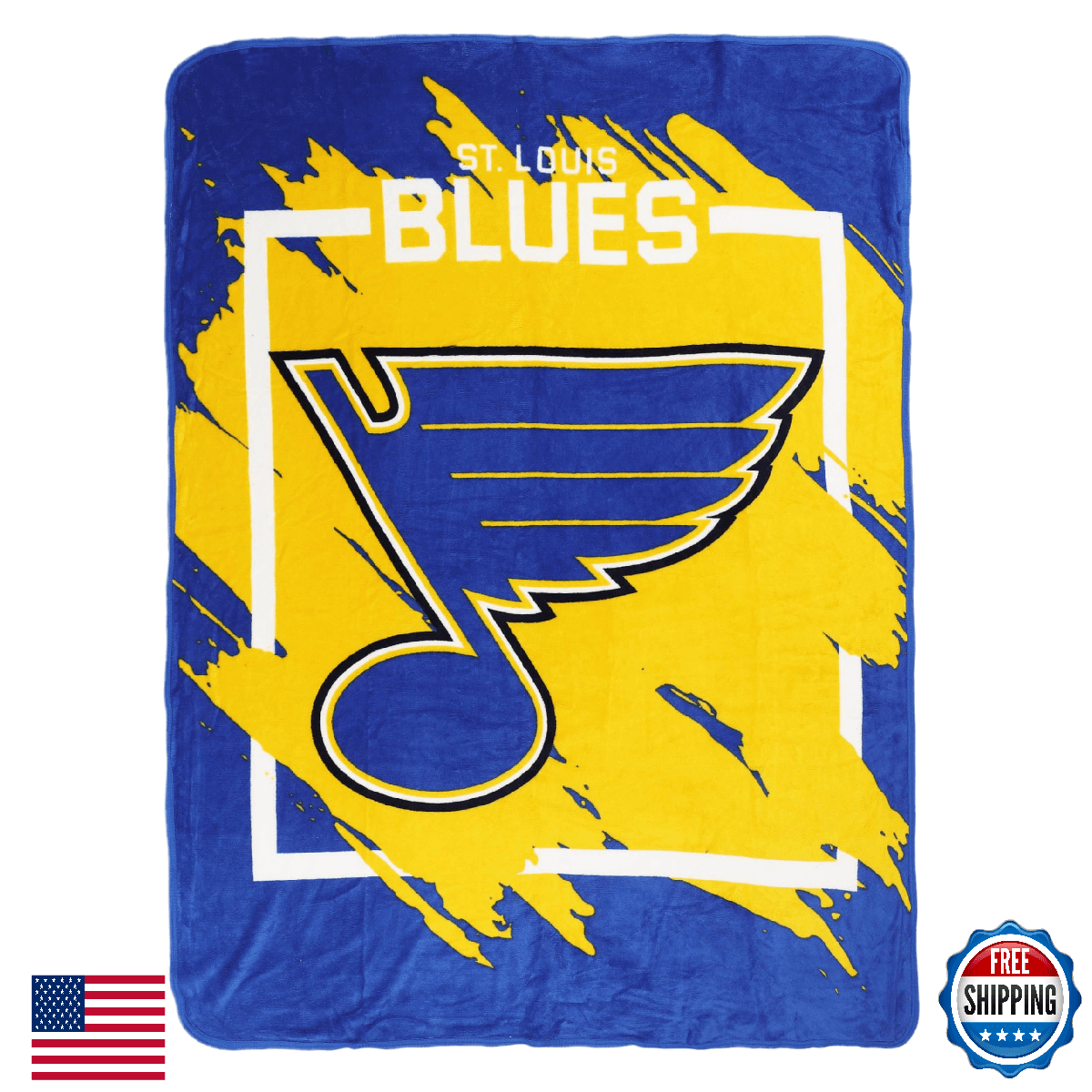 Northwest NHL St. Louis Blues Micro Raschel Throw Blanket 46" x 60" - Image 1