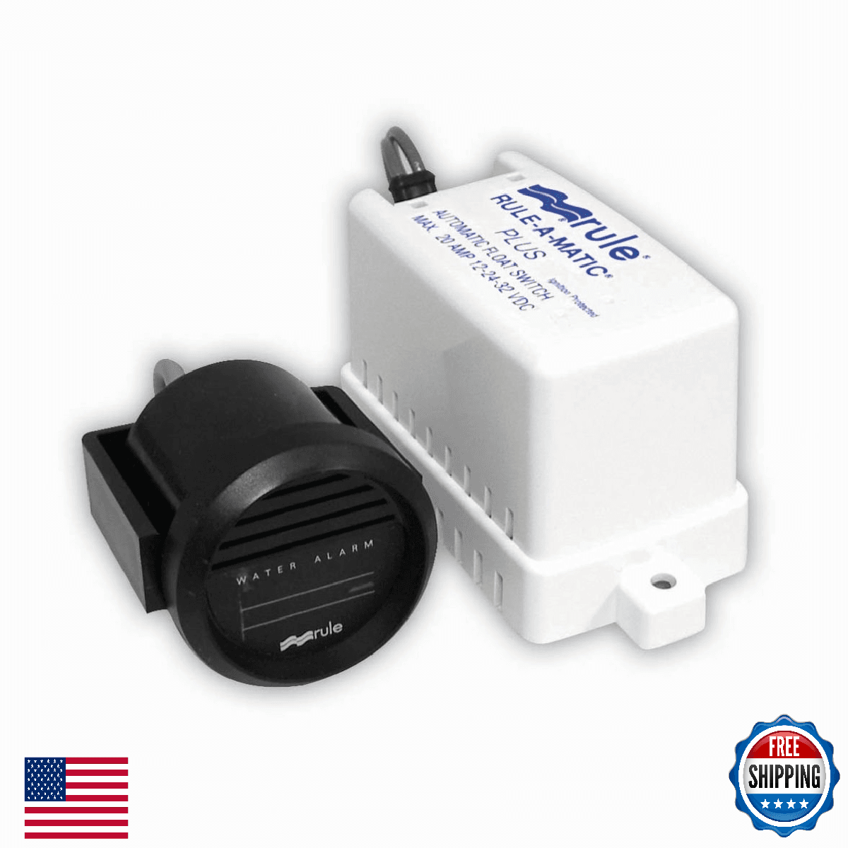 33ALA Marine High Water Bilge Alarm (Mercury Free, 12-Volt), White - Image 1