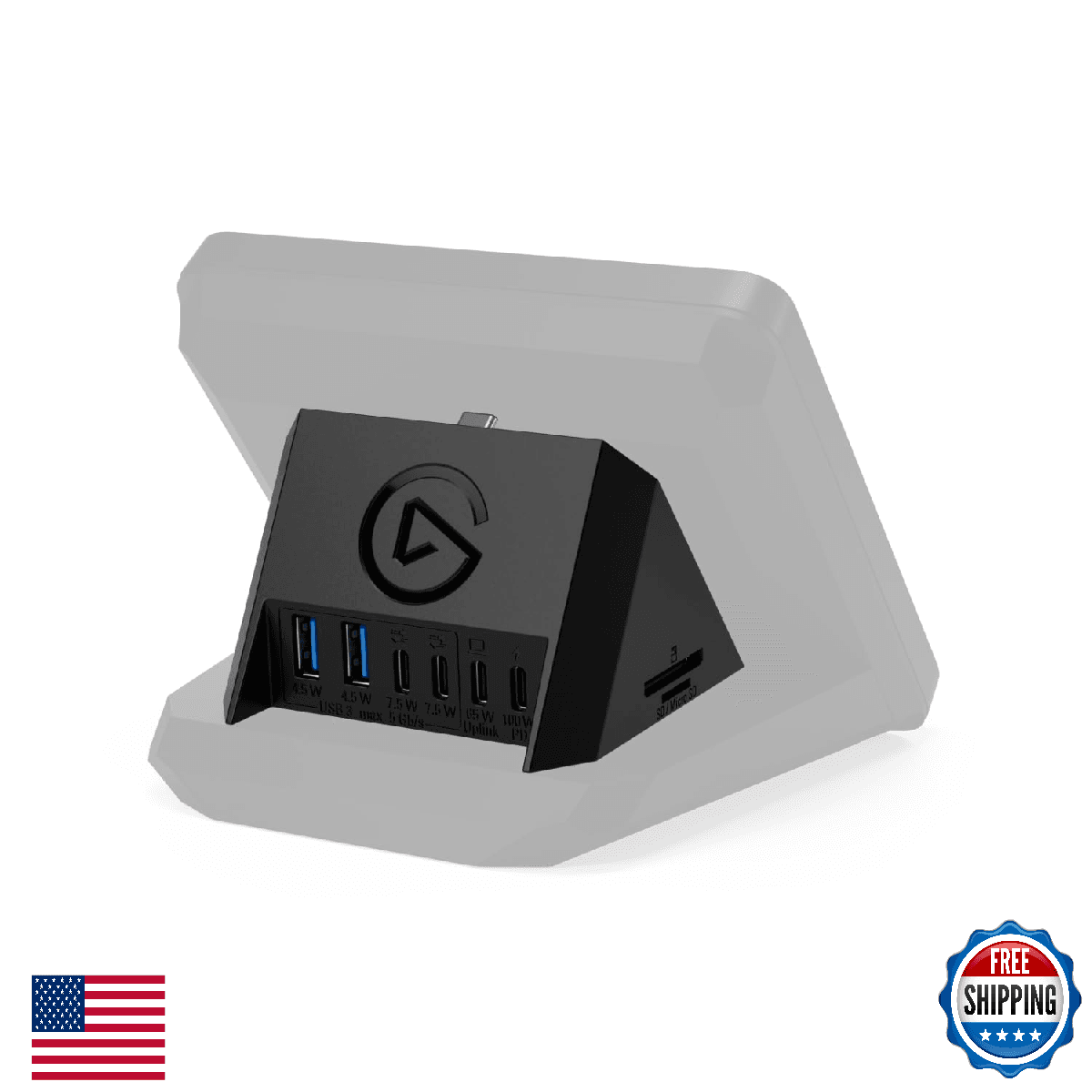 Elgato USB Hub – For Stream Deck +, 2 USB-C Ports/2 USB-A Ports, Power Delivery, - Image 1
