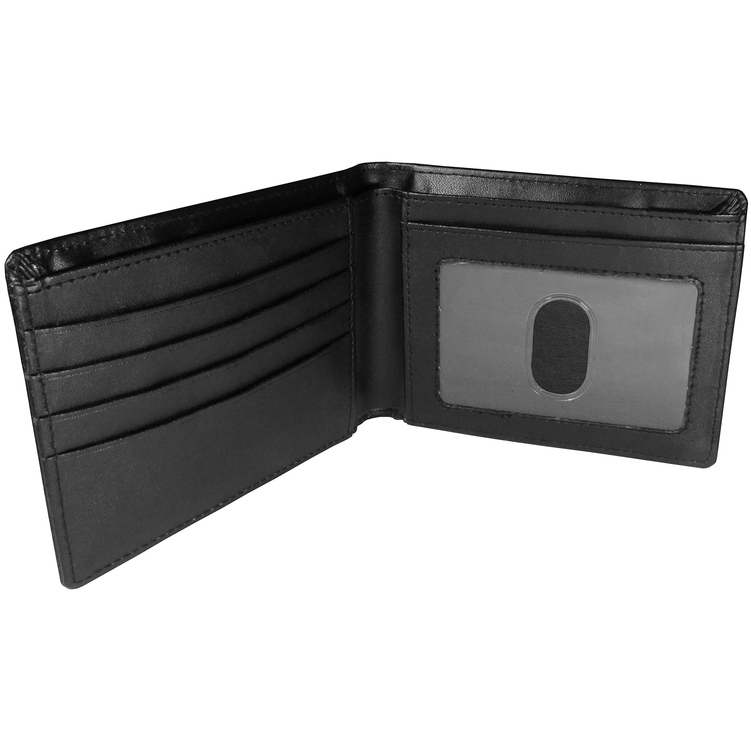 NHL New York Rangers Bi-fold Wallet & Color Money Clip - Black - Thumbnail 3