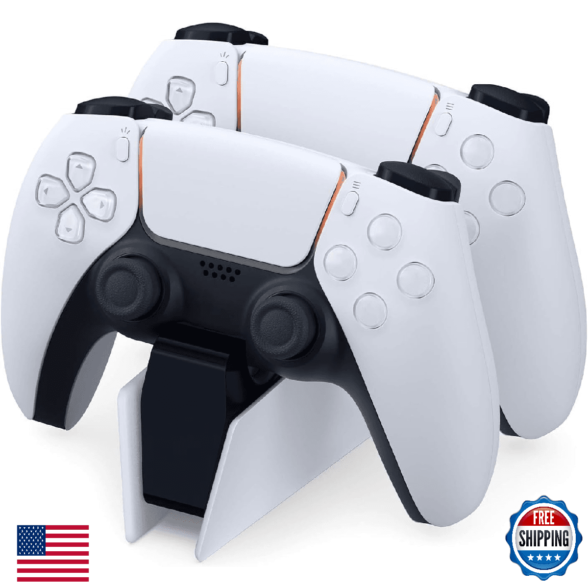 PS5 Controller Charger - Dual Fast Charging Stand for PlayStation DualSense - 50 - Image 1