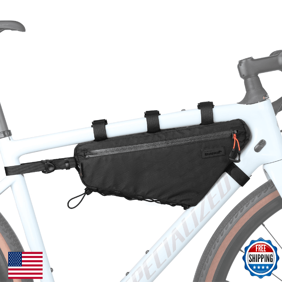 Rhinowalk Waterproof Bike Frame Bag 2.8L Cycling Triangle Pack MTB Road - Image 1