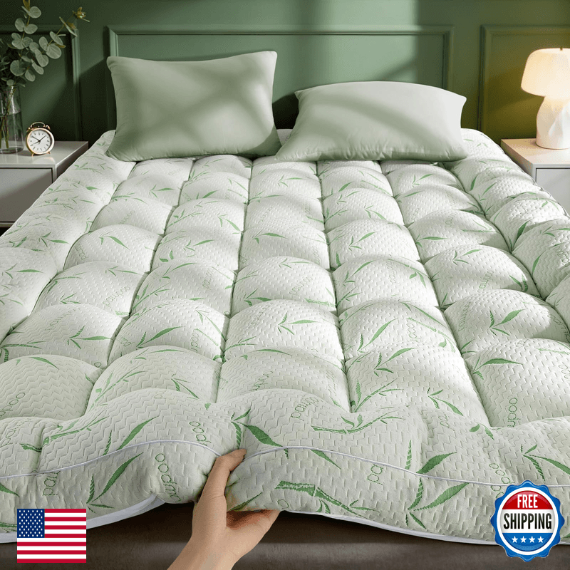 Lianlam Mattress Topper Viscose Made From Bamboo Pillow Top Mattress Topper1200 - Image 1