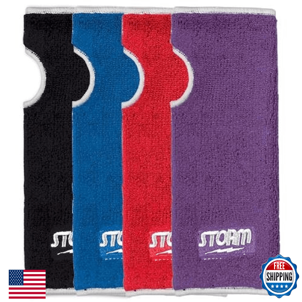 Storm Bowling Wrist Liner Black - 100% Cotton, Moisture Absorbing - Image 1