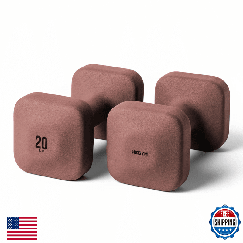 Wegym Safegrip Square Dumbbells Anti Slip Handles Aesthetic Weights For Home - Image 1