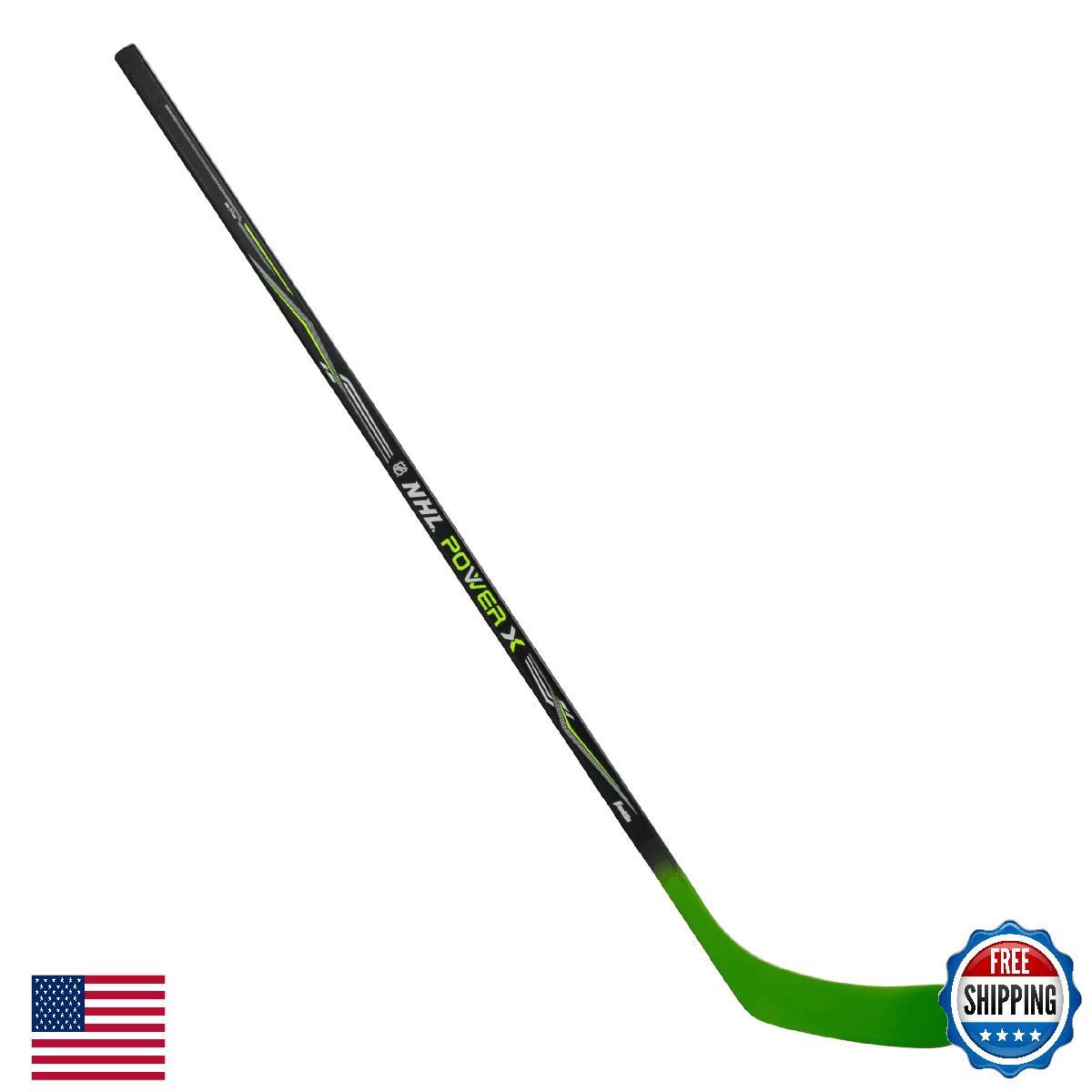 Franklin Sports Street Hockey Sticks - Power X Junior Street Hockey Stick - Wood - Image 1