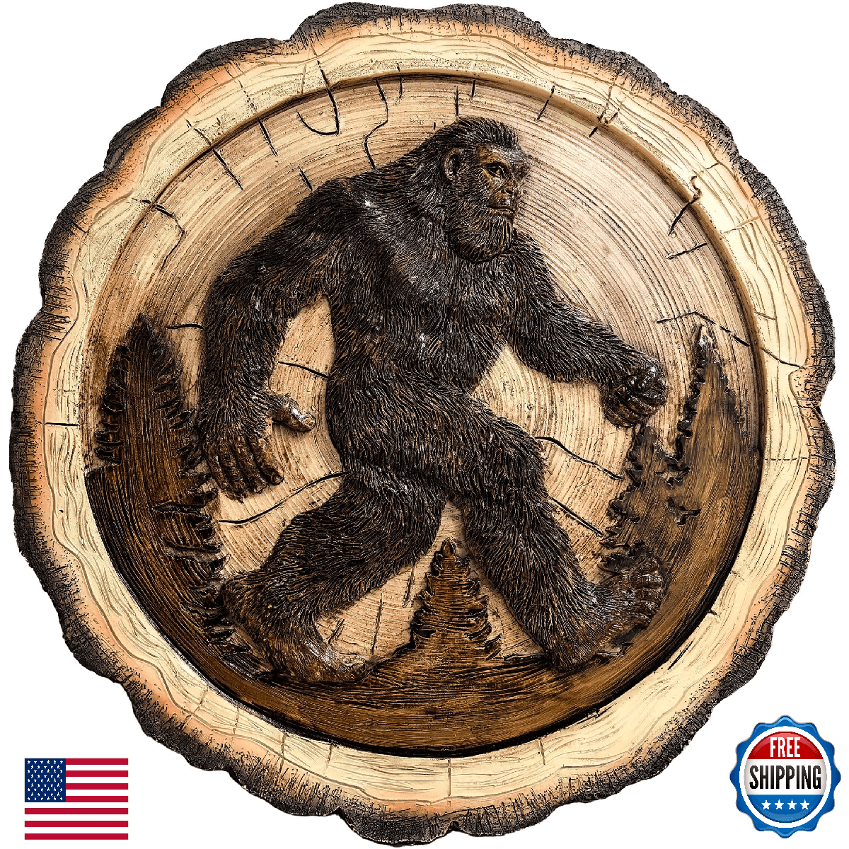 Spoontiques Big Foot Stepping Stone - Garden Décor - Decorative Stone for Patio - Image 1
