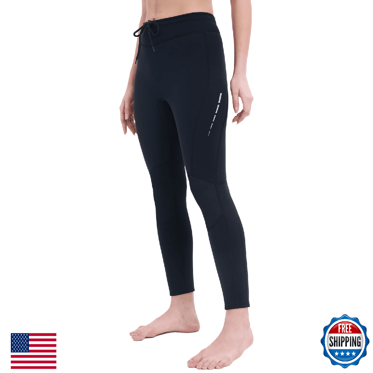 Skyone 3MM Neoprene Wetsuit Pants Men Women Leggings Swim Dive Surf - Image 1