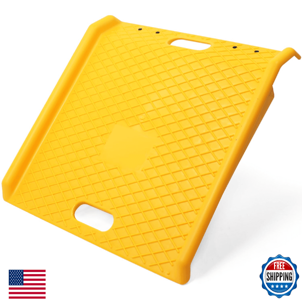 MaxxHaul Portable Curb Ramp 1000 lbs Capacity Heavy Duty Polypropylene Loading - Image 1