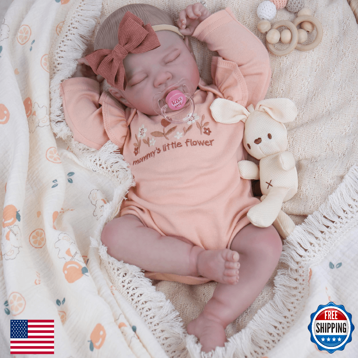 Milidool Realistic Reborn Baby Dolls Girl-20 Inch Real Life Baby Doll with Posea - Image 1
