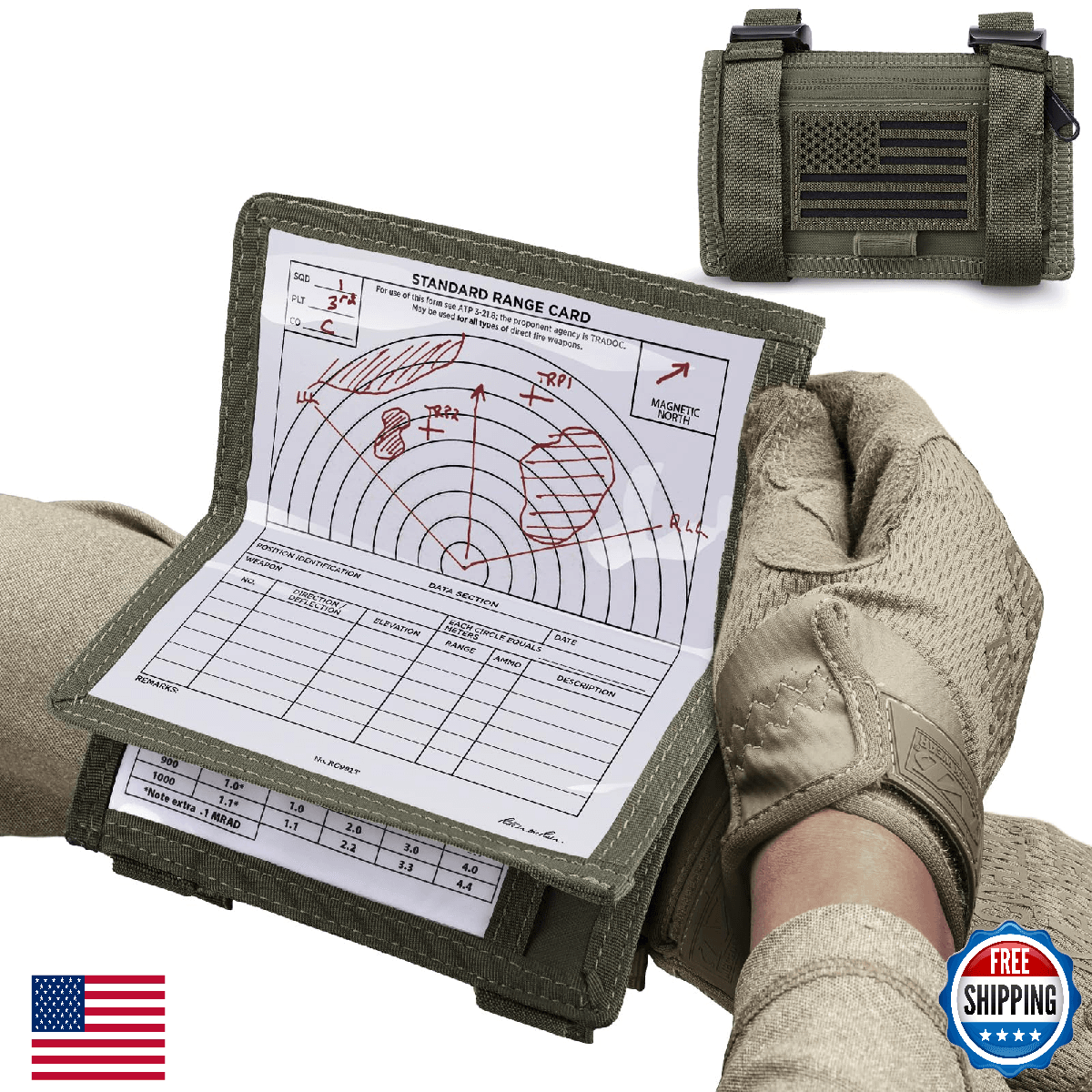 LIVANS Map Case Tactical Arm Sleeve QB Wristband Map Pouch Tactical Armband Slee - Image 1