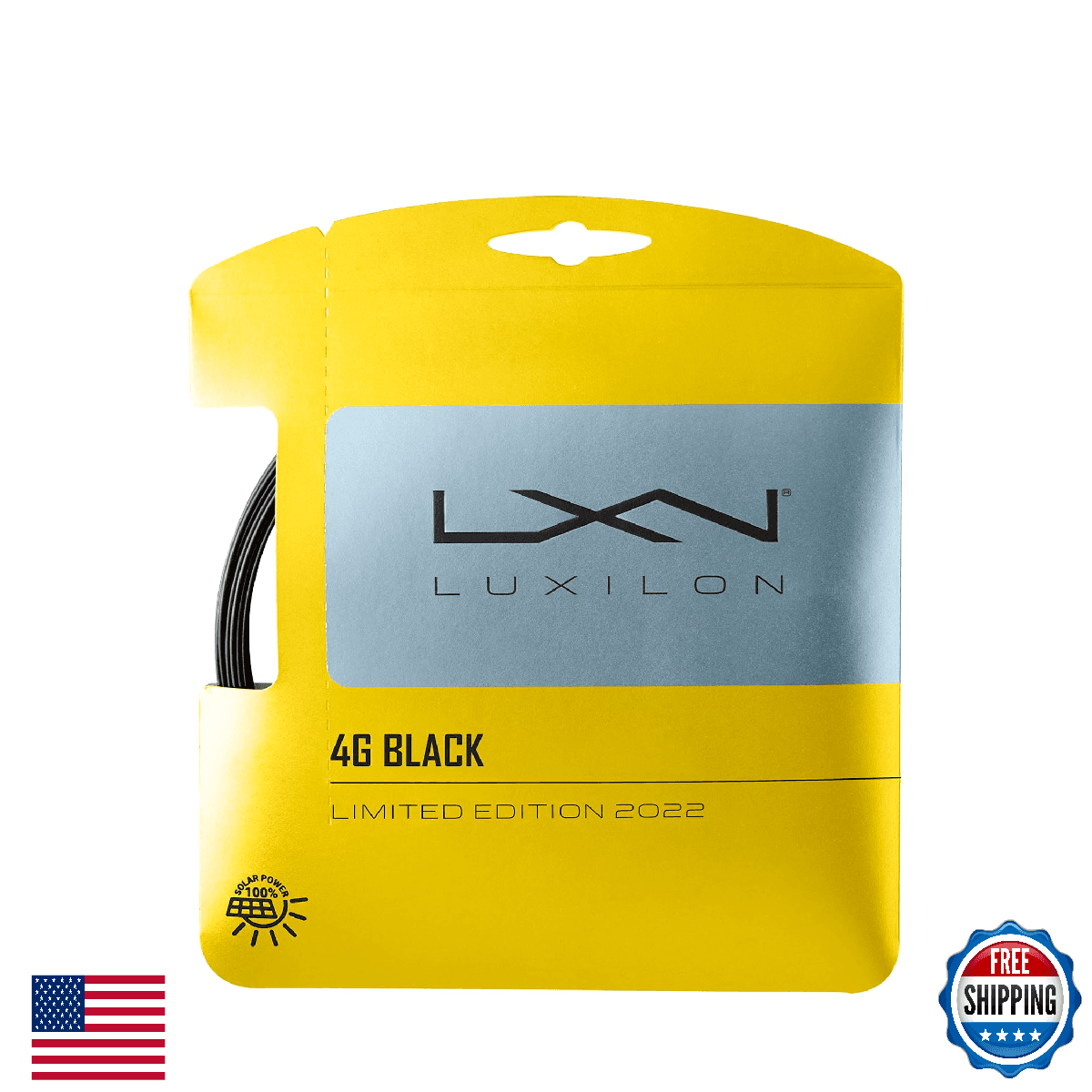 Luxilon 4G Black 125 Tennis String - Max Tension & Control - Image 1