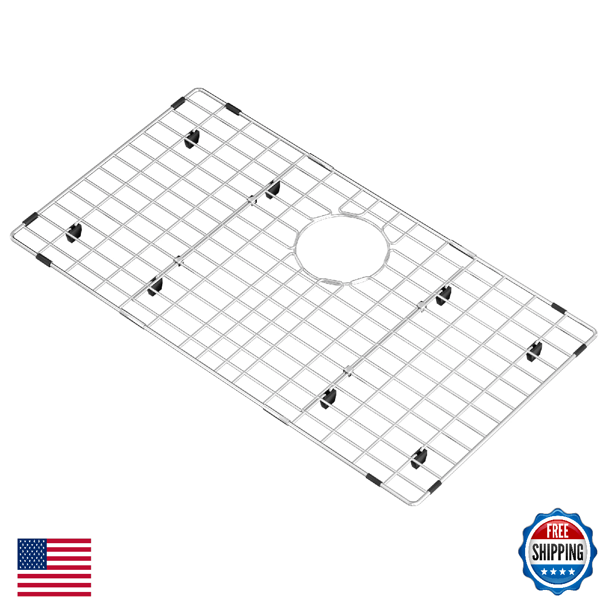 Blitzlabs Kitchen Sink Grid Protector Stainless Steel Sink Bottom Metal - Image 1