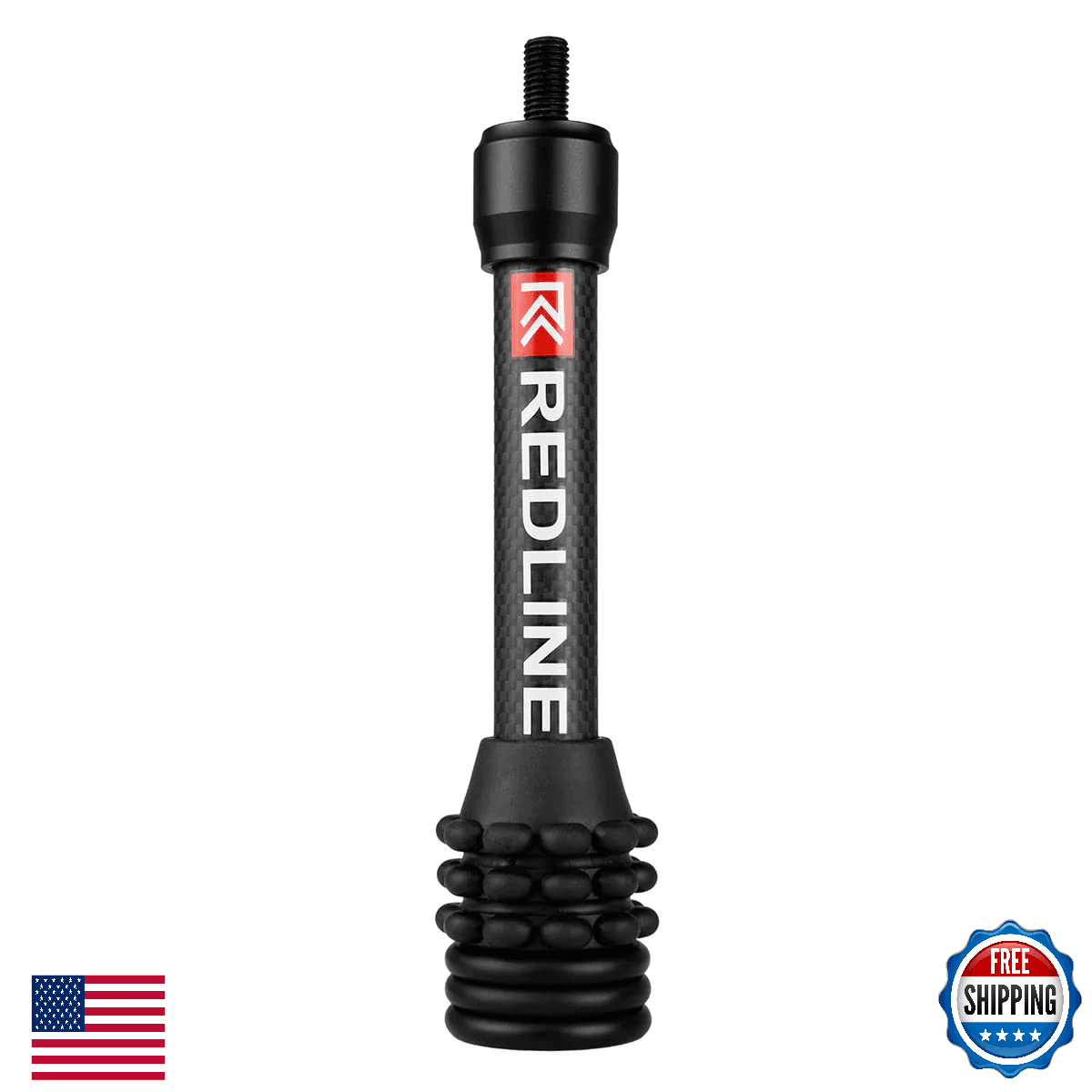 REDLINE 6" Stabilizer Adjustable 3 Weights Lightweight Front End RL Rubber Dampe - Image 1