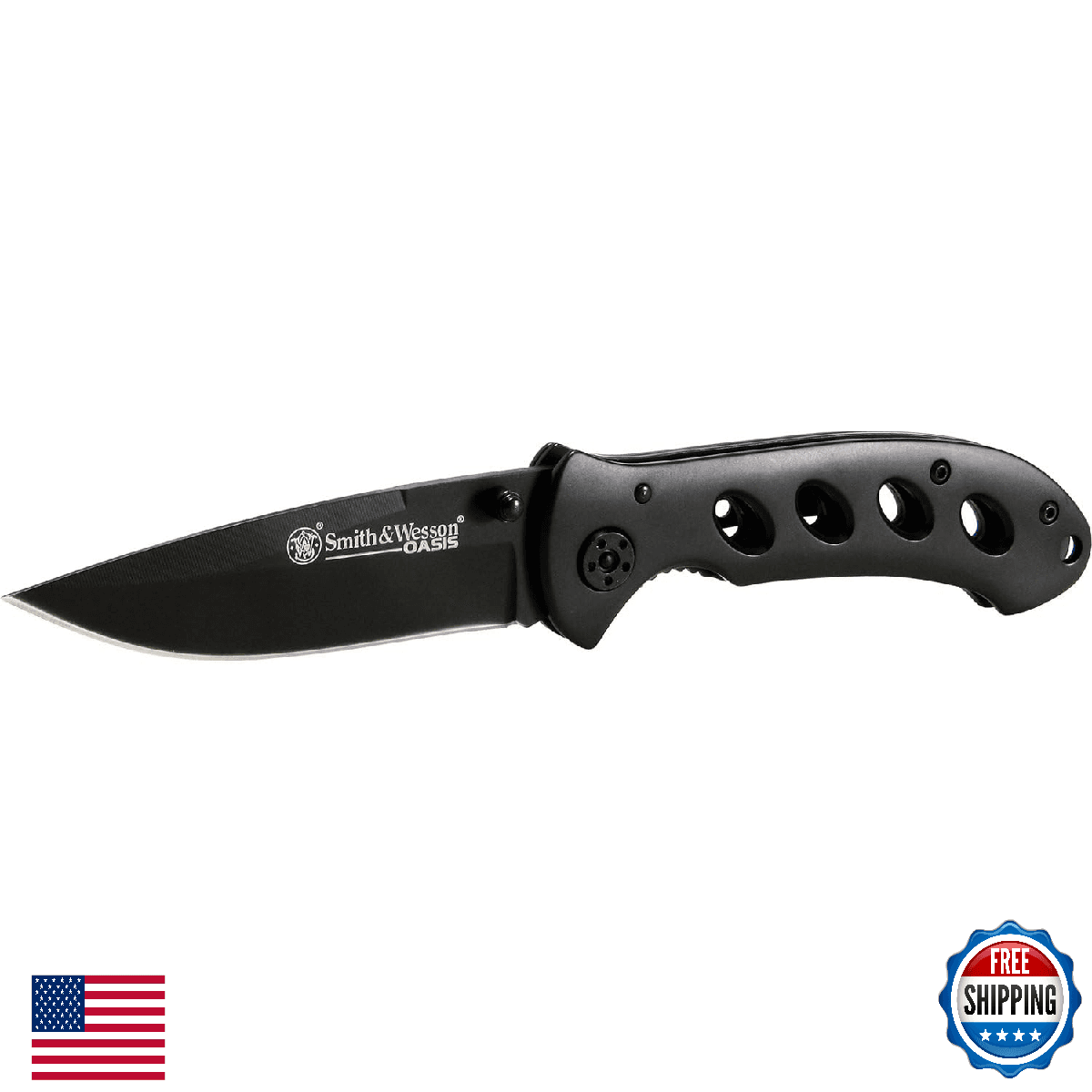 Smith & Wesson Oasis SW423B 7.5in S.S. Folding Knife 3.2in Drop Point Blade - Image 1