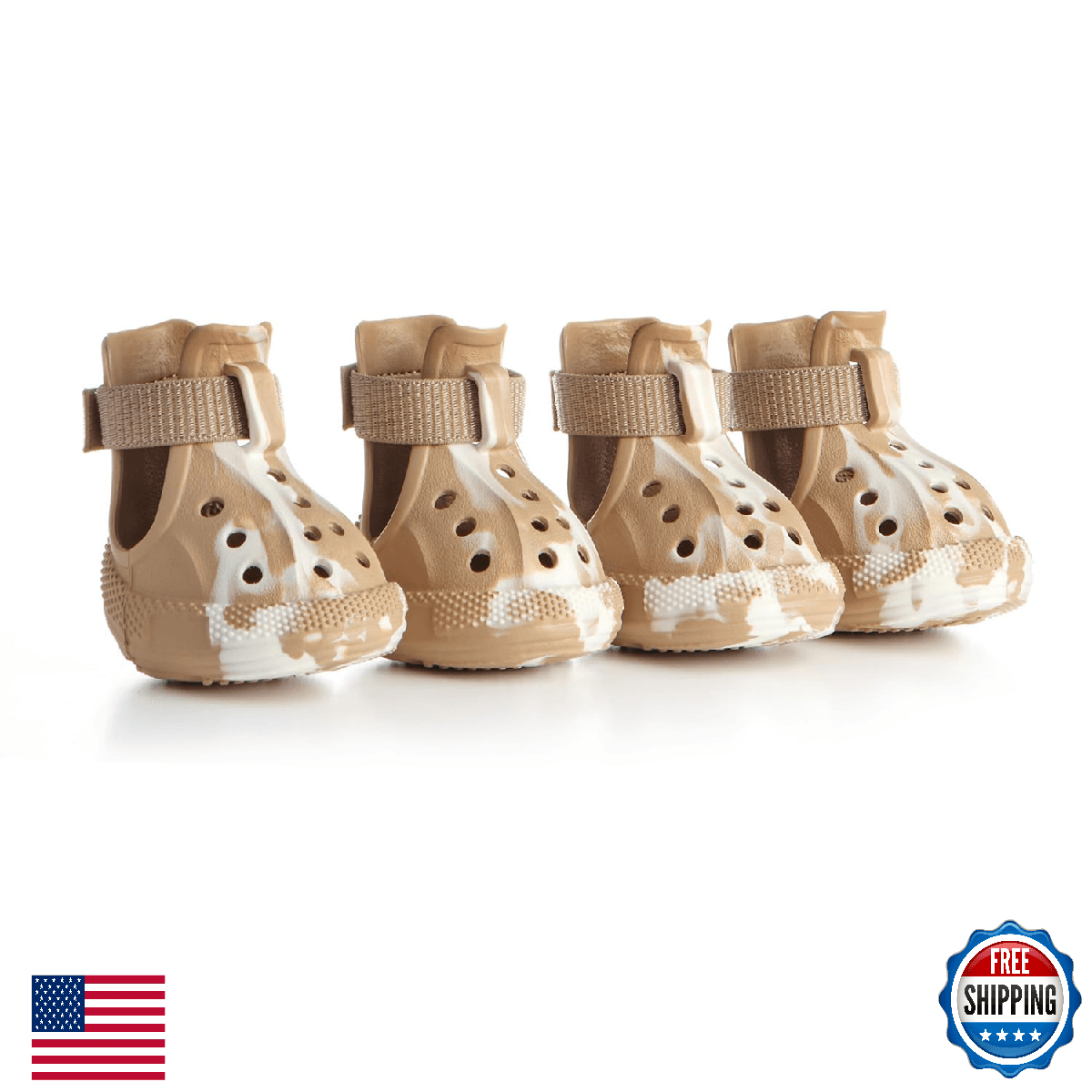 AOKOWN Dog Shoes for Hot Summer Pavement, Dog Shoes for Small Dogs, Waterproof D - Image 1