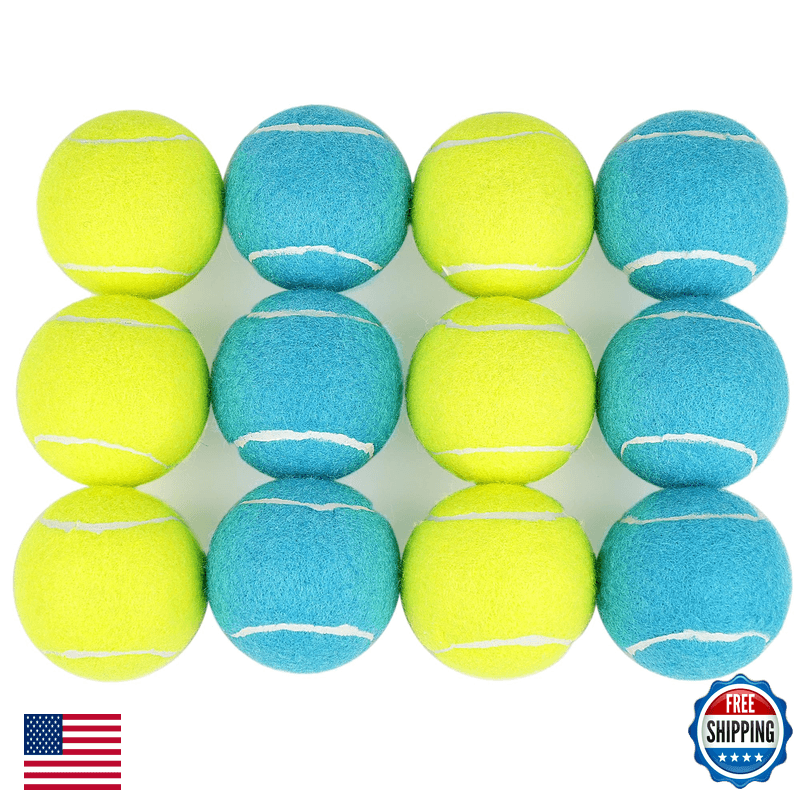 Premium Pets Squeaky Dog Tennis Balls 12 Pack 2.5 Durable High-Bounce Tennis - Image 1