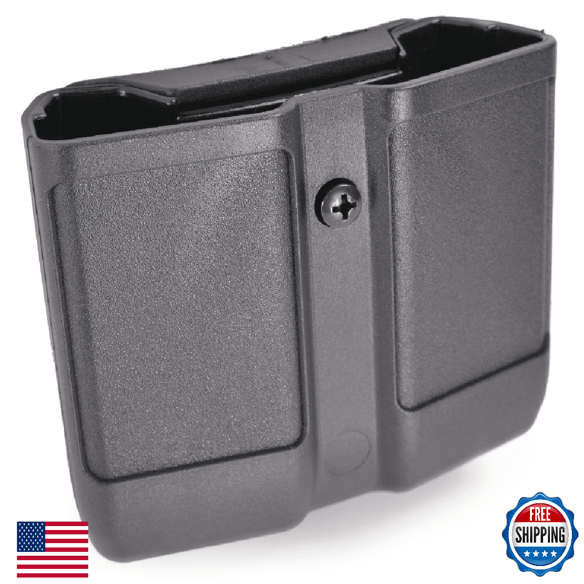 BLACKHAWK Single Stack Double Mag Case 9mm .40 Cal Mags Matte Finish - Image 1