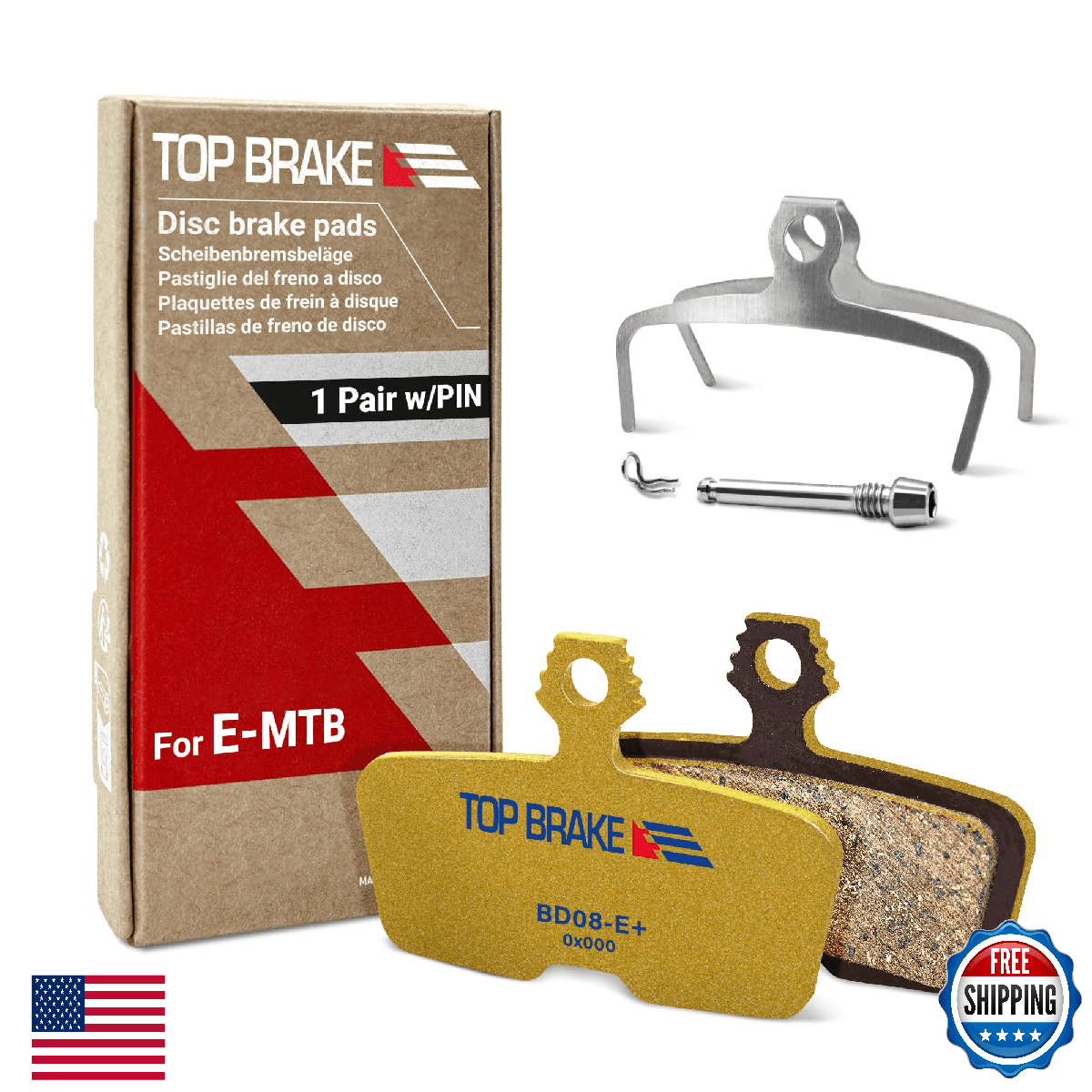 TOP BRAKE Disc Pads AVID SRAM Code R/RE/RSC Guide RE E-Bike Electric Bike - Image 1