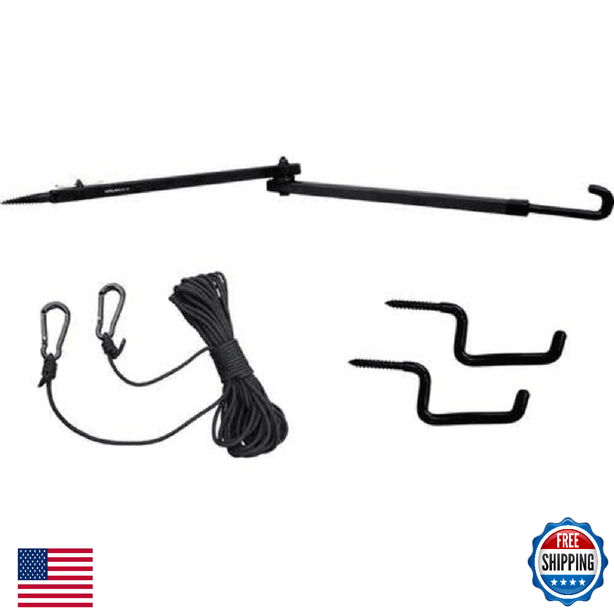 Muddy Complete Stand Kit Multi One Size - Hanger, Hoist Rope, Gear Hooks - Image 1