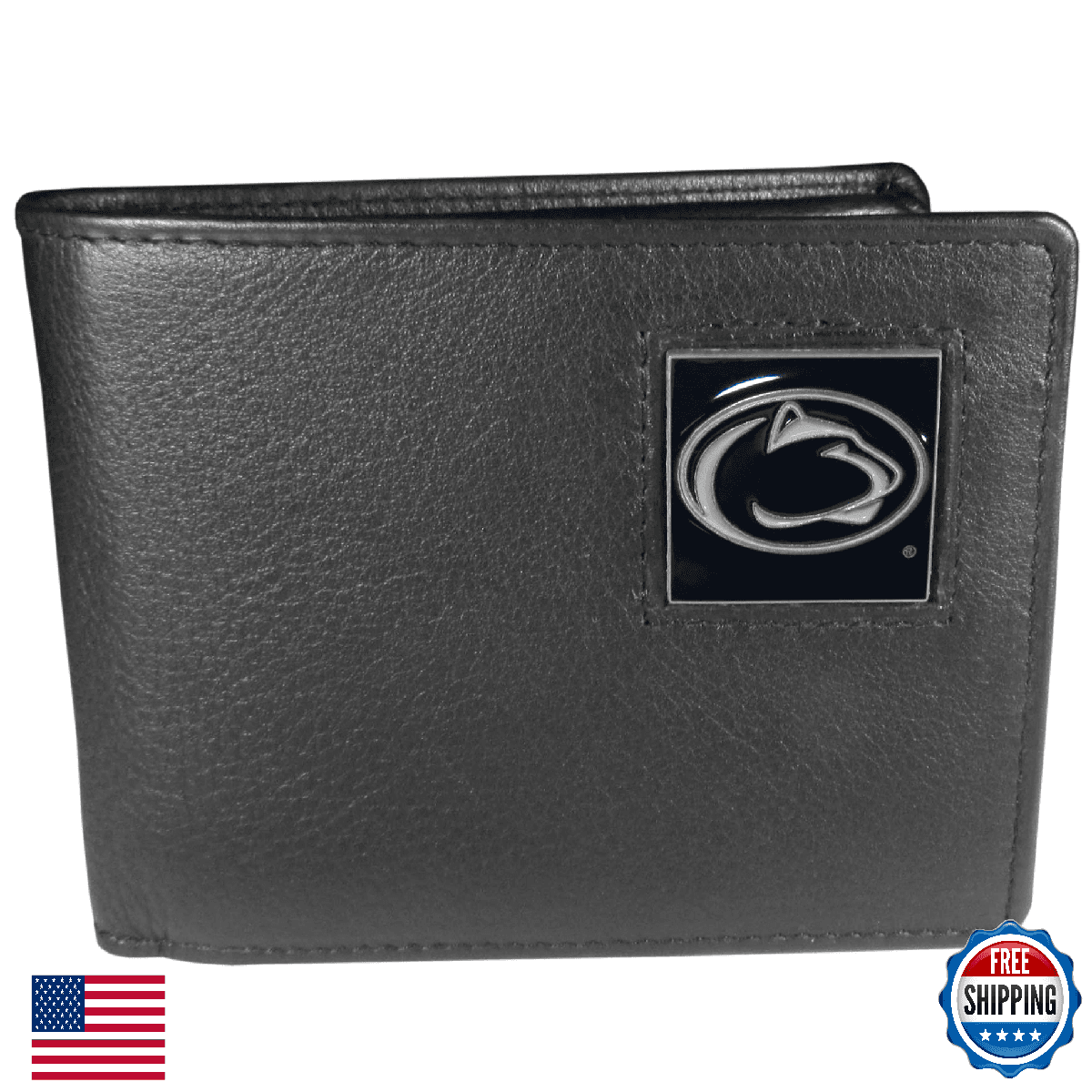 NCAA Penn State Nittany Lions Leather Bi-fold Wallet - Official Siskiyou - Image 1